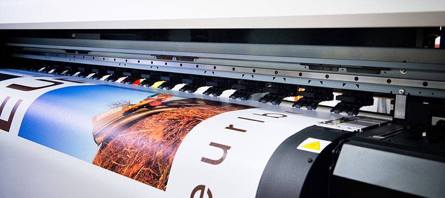 Covering : un visuel grand format en sortie d'imprimante